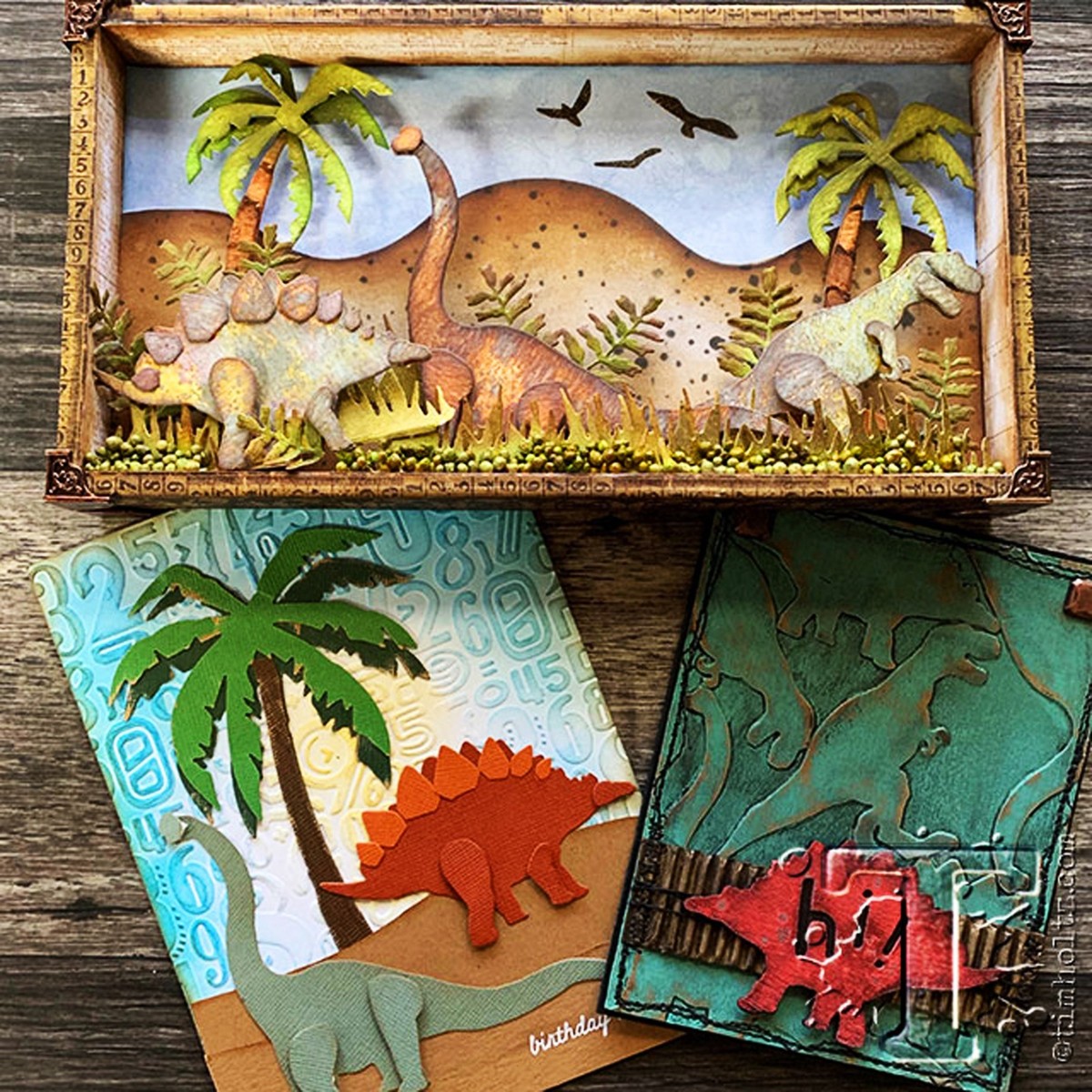 希少　ティムホルツ　シジックス　蝋燭ダイ　厚型　sizzix timholtz New, Retired Sizzix Thinlits Prehistoric 3-PK #664155 Retail