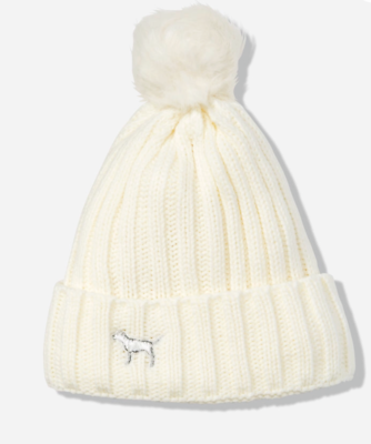 Victoria\'s Secret PINK Knit Beanie Pom Hat & Mittens Sherpa Lined Bundle‎ NWT $_57.PNG?set_id=880000500F main image 3