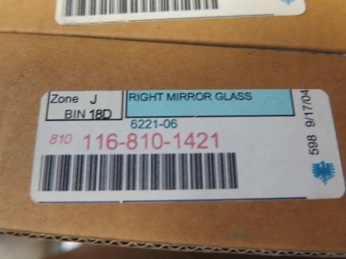 1968-1989 Mercedes W107 RH Rear View Mirror Glass 1168101421 Non  