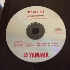original Yamaha MT 03 2007 Werkstatthandbuch Handbuch Reperaturanleitung A1422