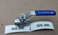 FNW 1000WOG Stainless Steel Ball Valve 1/2" 304 Duda Energy Type 3 New Old Stock