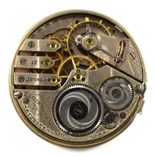Vintage Elgin Grade 382 16s 17J OF Pocket Watch Movement lot.fb