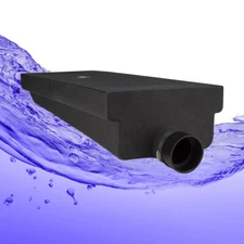 14 Gallon RV Holding Tank 40" X 14 1/2" X 8" 0215H Black Waste Water Tank