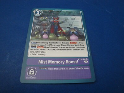 Digimon Mist Memory Boost! BT8-108 C NM/M New Awakening