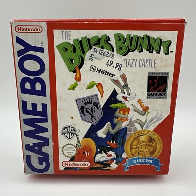 Bugs Bunny The Crazy Castle (Nintendo Game Boy, 1998) Warner Bros OVP + Handbuch