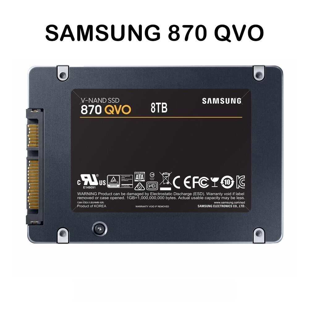 SSD 8TB Samsung 870 QVO 2.5インチ SSD 8TB Samsung 870 QVO 2.5インチ