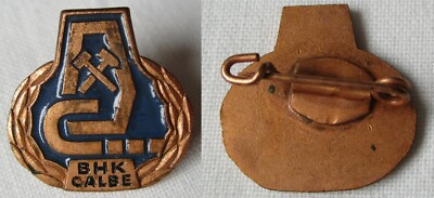 GDR badge BHK mining and metallurgical combination Calbe in bronze (133825)