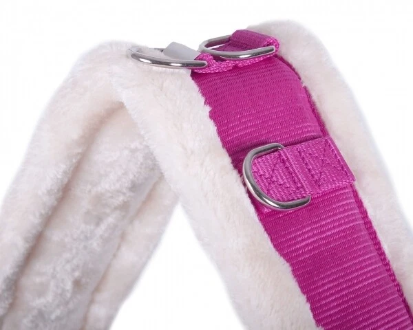 Longiergurt QHP beidseitig einstellbar mit Kunstfell farbig ARBO-INOX® - Bild 2 von 3