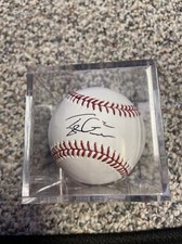 Tyler Goeddel Signed OML Baseball MLB Hologram  UV Case Included.