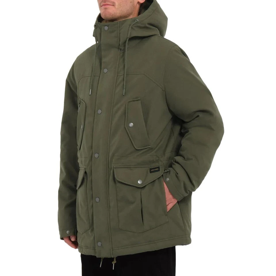 Volcom Starget 5K Parka - Verde Oscuro - Imagen 2 de 4