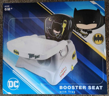 Mealtime DC Booster Seat With Tray - Batman Pattern Age 6M 