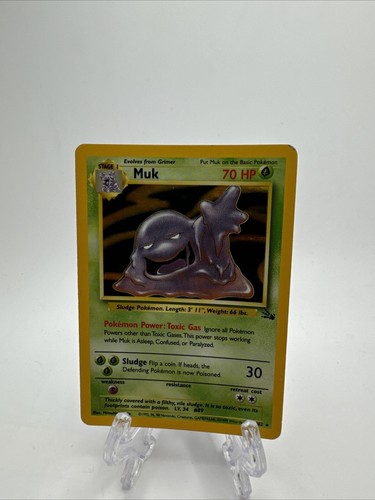 Pokémon TCG Muk Fossil 13/62 Holo Unlimited Holo Rare Vintage WOTC
