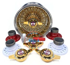 13x7 Zenith Style Rev 72 Straight Spokes Center Gold Lowrider Wire Wheel Rims 13x7 Zenith Style Rev 72 Straight Spokes Center Gold Lowrider Wire Wheel Rims