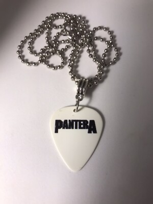 PANTERA MUSIC METAL GUITAR PICK CHARM NECKLACE HANDMADE