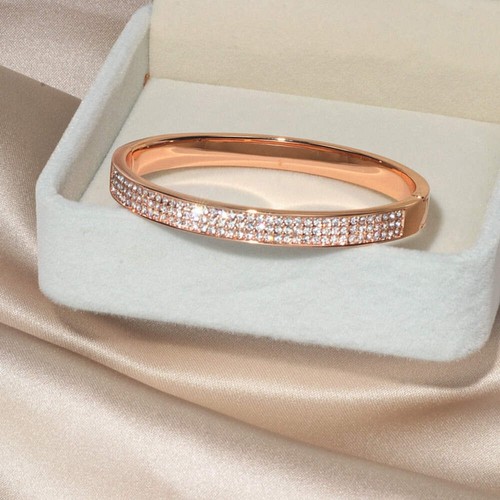 Elegante brazalete clásico de cristal para mujer - Imagen 3 de 11