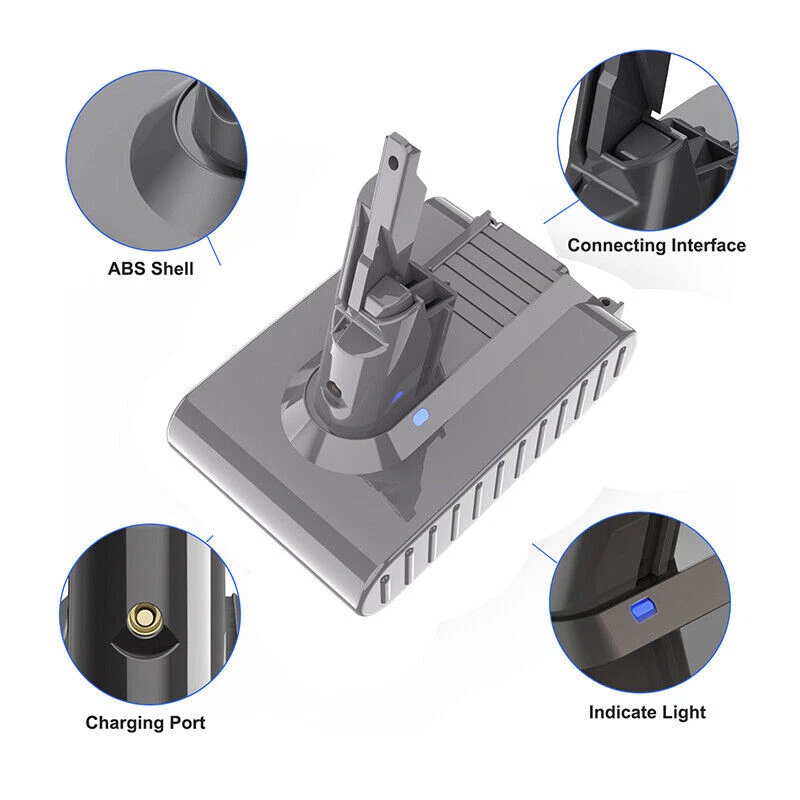 Replacement Battery For Dyson V7 SV11 Motorhead Pro Animal Fluffy 238386-10 Sony - image 4 of 4