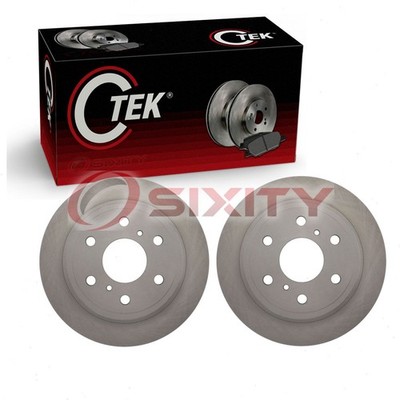 2 pc Centric Rear Disc Brake Rotors for 2014-2020 Chevrolet Suburban Braking cl