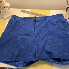 Vintage 80s Ocean Pacific 3  Blue Corduroy Shorts OP Surf Skate Tag 34 Fit 32