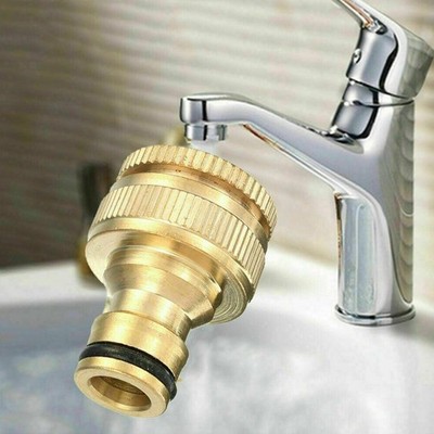 Brandneu Water Pipe Connector Fitting-Adapter 1/2in Gold HOSE Wasserhahn