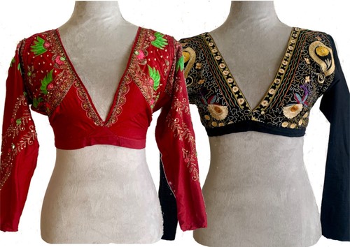 Haut De Danse Du Ventre En Satin - Choli Gypsy évassé Tribal Avec Cravate, Style Bohème
