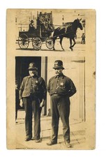 original RPPC postcard of chicago police department early 20th century
