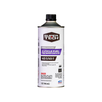 Super Tech Multi-Mix 40:1/50:1 2-Cycle Premixed Small Engine Fuel 32 oz containe
