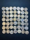 Roosevelt Silver Dimes dated 1946-1964 - Lot #110 - 49 coins