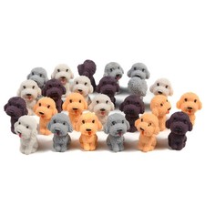 24 Pcs Animal Pencil Erasers Toppers,Pencil Top Erasers,3D Cute Dog Cap Easte...