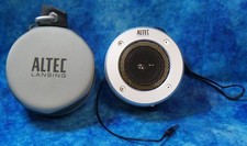 Altec Lansing Portable Speaker IM-237 InMotion Gray Silver Case 3.5mm AUX Tested