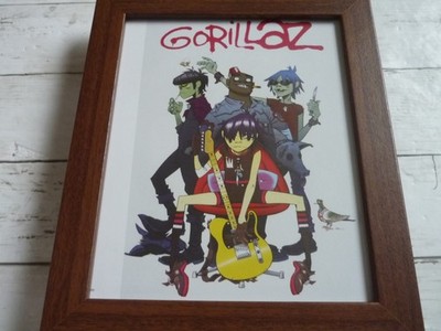 10x8in poster reproduction gorillaz speed pigeon 2001