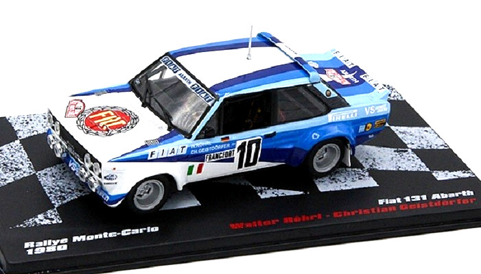 Fiat 131 Abarth miniature 1/43 modèle de collection en métal injecté n°52