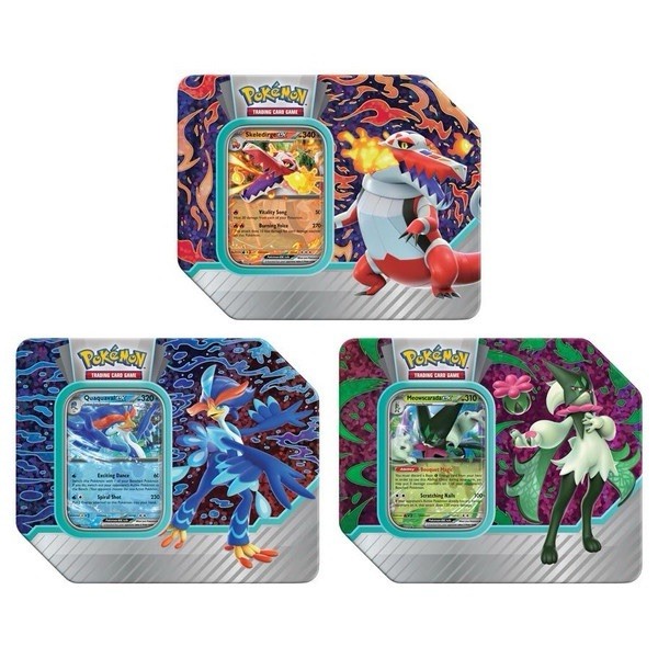 Pokemon TCG 2023 Paldea Partners Tins Set of 3