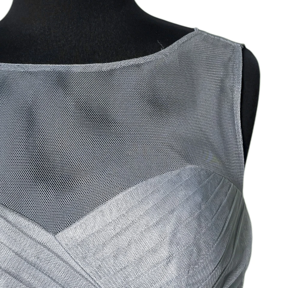 Jenny Yoo Women’s Maxi Dress Seafoam Green Chiffon Tulle Bridesmaid Formal 10 - Image 4 of 4