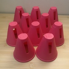 OXELO InLine Skating Slalom Cones Pink WSSA Official Competition Size Windproof