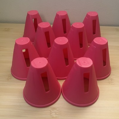 OXELO InLine Skating Slalom Cones Pink WSSA Official Competition Size Windproof