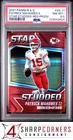 2021 ROOKIES & STARS STAR STUDDED RED PRIZM PATRICK MAHOMES II POP 1 PSA 8.5