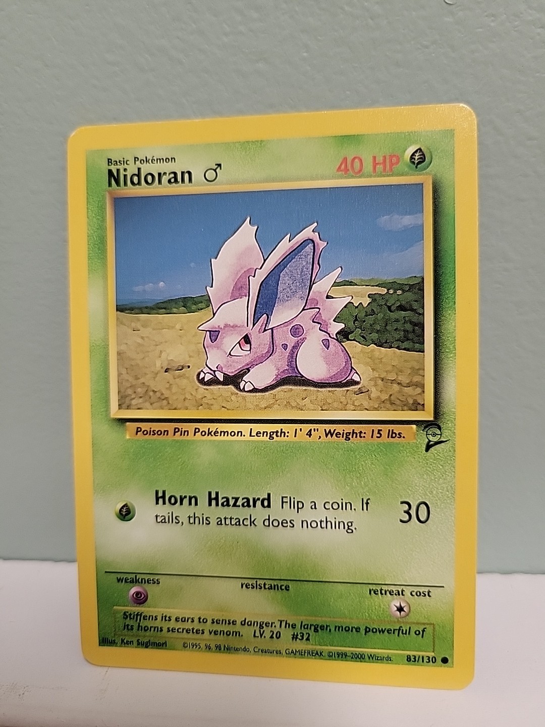 Pokemon TCG Nidoran 83/130 Base Set 2 Regular LP
