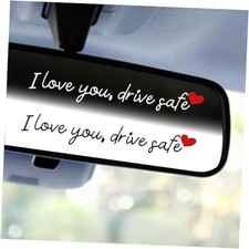 6pcs I Love You Drive Safe Mirror Sticker, Car Rear View Decals Safely Driving