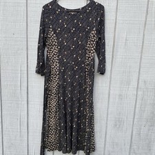 Boden Anna Wrap Tie Dress 3/4 Sleeve Midi Length Jersey Stretchy Modest Size 4