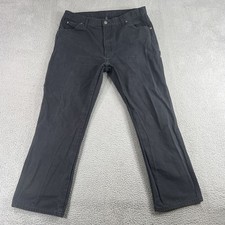 Dickies 38x30 Carpenter Jeans Pants Black Relaxed Fit