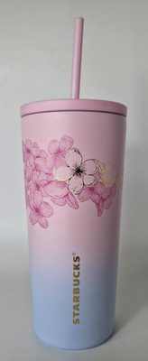 Starbucks Tumbler SS Cold Cup Lush Ombre Sakura 2026 20 fl oz SKU NEU