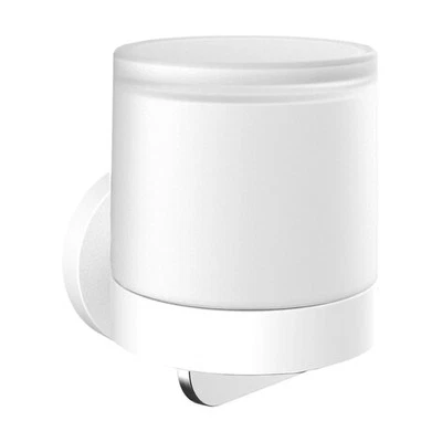Emco Round Seifenspender zum Kleben/Schrauben 150 ml weiß matt 432113901 - Bild 1 von 3