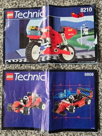 lego lot vintage technic formula flash 8440 8210  8808 8836 incomplete