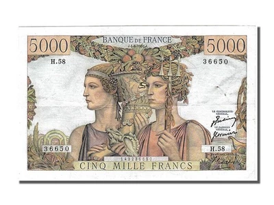 Billet, France, 5000 Francs, 5 000 F 1949-1957 ''Terre et Mer'', 1951 - Photo 1/2