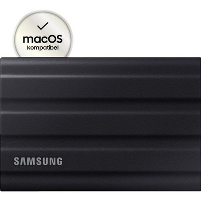 Samsung Portable SSD T7 Shield PC/Mac 2 TB SSD Festplatte extern Schwarz