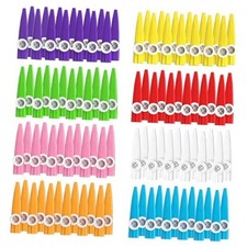100 pcs 8 Colors Plastic Kazoos Musical Instruments for kids, Operation