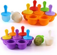 EisföRmchen Silikon Mini Eislutscher Formen FüR Kinder Obst Joghurt Blau