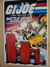 RARE 1983 G.I. Joe ARAH Battle Gear Accessory Pack  1 File Cardback Card Hasbro
