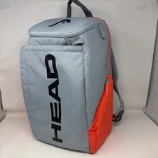 HEAD Original Radical Tennis Grey Orange Backpack w/ Racket & Shoe Slots