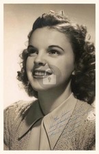 Judy Garland Signed Autograph Photo Postcard COPY